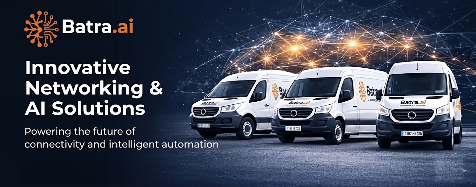 Batra.ai fleet of networking and AI vans